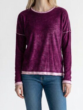 Kokun Overdye Fitted Crew Top Pink XS/S $198 Retail